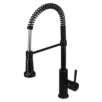 Residential Spring Pull Down Kitchen Faucet in Oil Rubbed Bronze