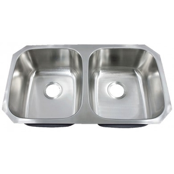 Futura FA-208 Electra 50/50 Double Bowl Undermount Stainless Steel Kitchen Sink