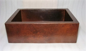 33 in. Copper Farmhouse Kitchen Sink 10