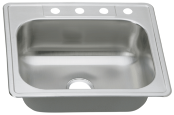 25 in Patriot PADS22 Ohioan Drop-In Stainless Steel Single Bowl Kitchen Sink