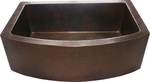 33 in. Copper Farmhouse Kitchen Sink 10
