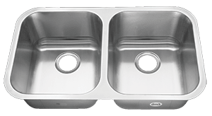 Tritan TU-001 Hercules 16 Gauge Double Bowl Undermount Kitchen Sink