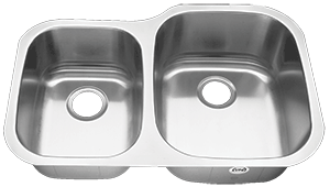 Tritan Atlas Reverse 40/60 TU-003 Double Bowl Stainless Steel Kitchen Sink