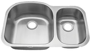 Tritan Ventura 70/30 TU-004 Double Bowl Stainless Steel Kitchen Sink