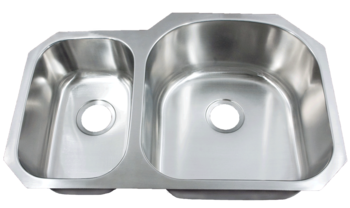 Futura FA708R Le Sabre Reverse 30/70 Double Bowl Undermount Stainless Steel Kitc