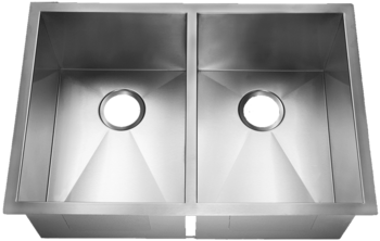 HomePlace HR-HA120B Bowie Undermount Stainless Steel Kitchen Sink Radial Corner