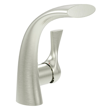 Adelais Single Hole Bathroom Faucet in Brushed Nickel