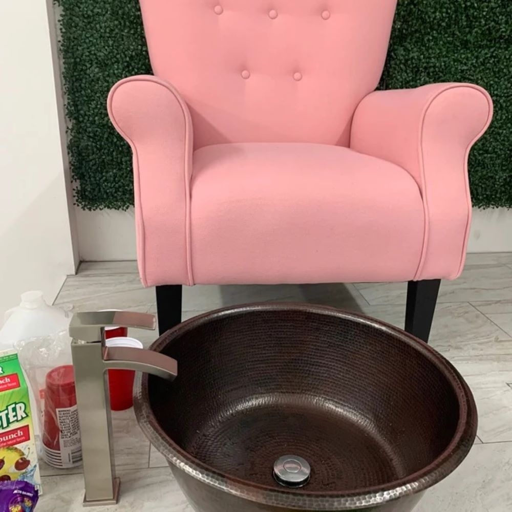 20" Copper Spa Pedicue Bowl Foot Soak Pedicure Bowls