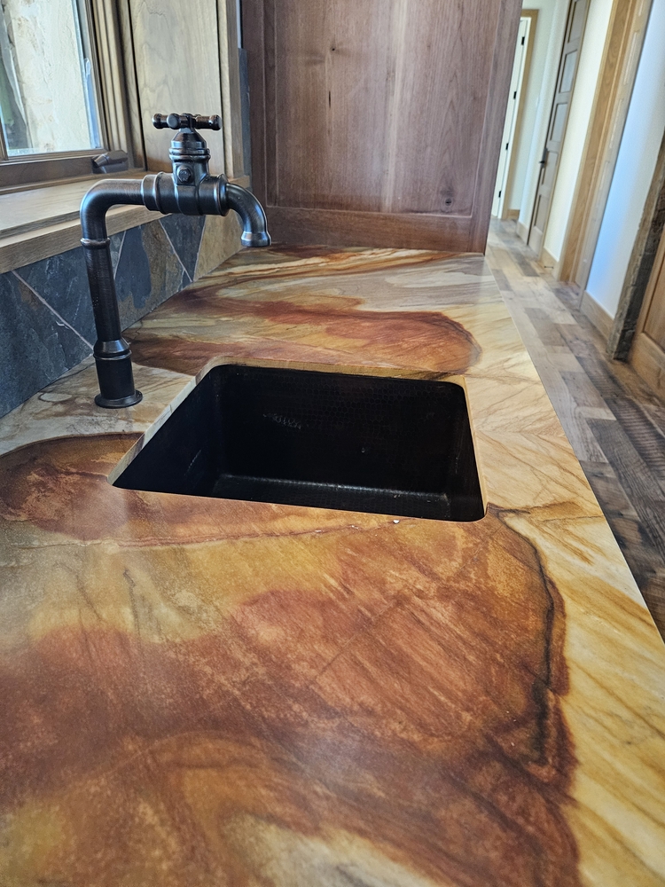 Square Copper Kitchen Bar Sink Vertical Walls | Bar Sinks
