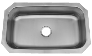 30 in Patriot PAUS17 Texan Undermount Stainless Steel Single Bowl Kitchen Sink