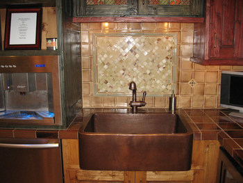 SimplyCopper Farmhouse Kitchen Copper Sink 33
