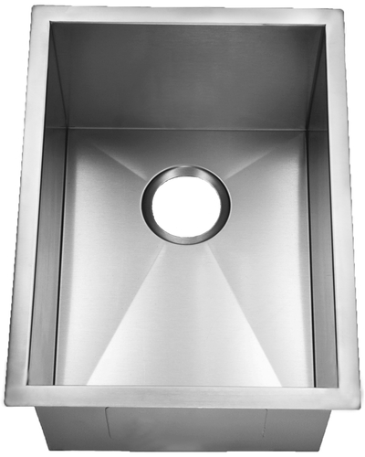 Homeplace Carthage 15-Gauge 15 Inch Stainless Steel Kitchen Sink | Stainless Steel Bar Sink