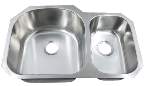 Futura FA708 Le Sabre 70/30 Double Bowl Undermount Stainless Steel Kitchen Sink | Leonet & Futura Stainless Steel Kitchen Sink