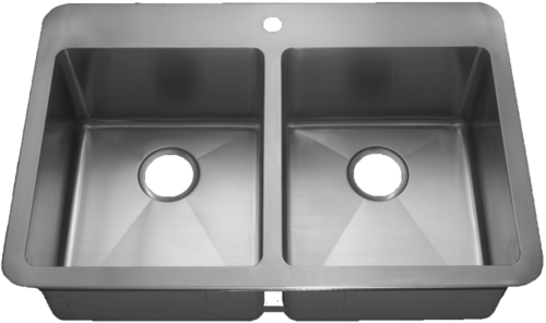 HomePlace Henderson 50/50 Drop-In Stainless Steel Kitchen Sink | HomePlace Kitchen Sink