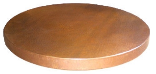 Natural Brown Round Copper Table Top 24
