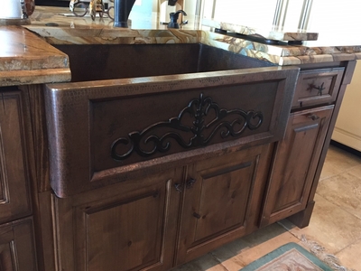 Copper Farmhouse Kitchen Sink HIERO | Photo Gallery