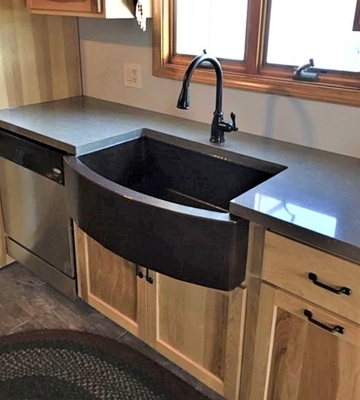 Copper Farmhouse Kitchem Sink Rounded Front #GR3 | Kitchen Sinks