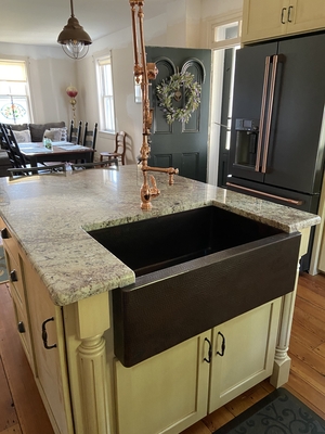 Farmhouse Copper Kitchen Signle Well Sink #G3 | Kitchen Sinks