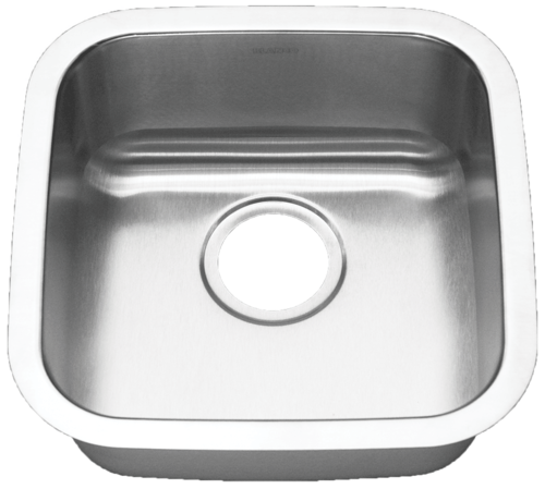 16 in Patriot PAUS18 Californian Undermount Stainless Steel Single Bowl Bar Sink | Stainless Steel Bar Sink