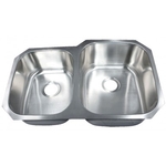 Image Futura FA108R Invicta Reverse 40/60 Double Bowl Undermount Stainless Steel Kitch