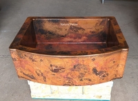 Image Copper Kitchen Farmhouse Sink Single Well <b> GABRIEL</b>