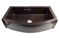 Image Copper Kitchen Farmhouse Sink Single Well <b> GABRIEL</b>
