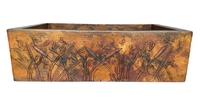Image Copper Kitchen Farmhouse Sink Single Well <b> DRAGONFLY</b> Design