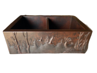 Image 50/50 Woodland  Copper Farmhouse Sink Available in: 30,