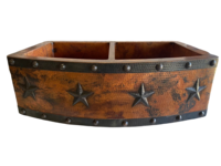 Image 50/50 Copper Rounded Farmhouse