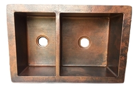 Image Reversible 60/40 Copper Kitchen Sink