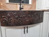 Image 40/60 Rounded Apron HEART Copper Farmhouse Sink Available in:  33
