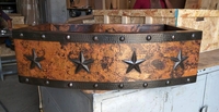 Image 40/60 Rounded Front Copper Kitchen Farmhouse <b>RIVETS & STARS</b> Sink