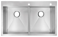 Image Urban Place Drop-In  50/50 Stainless Steel Kitchen Sink