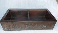 Image Copper Kitchen Workstation <b>Woodland</b> Apron  Front