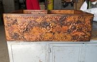 Image 50/50 Copper Kitchen Farmhouse Sink with <b>SUNFLOWER </b>
