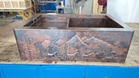 Image Copper Farmhouse Running Horsed Workstation