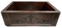 Image Copper Kitchen Farmhouse Sink Single Well <b> HIERRO</b> Design