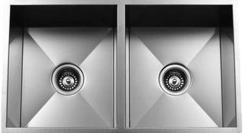 Urban Place Zero Edge ZS-100 Double Bowl Stainless Steel Kitchen Sink